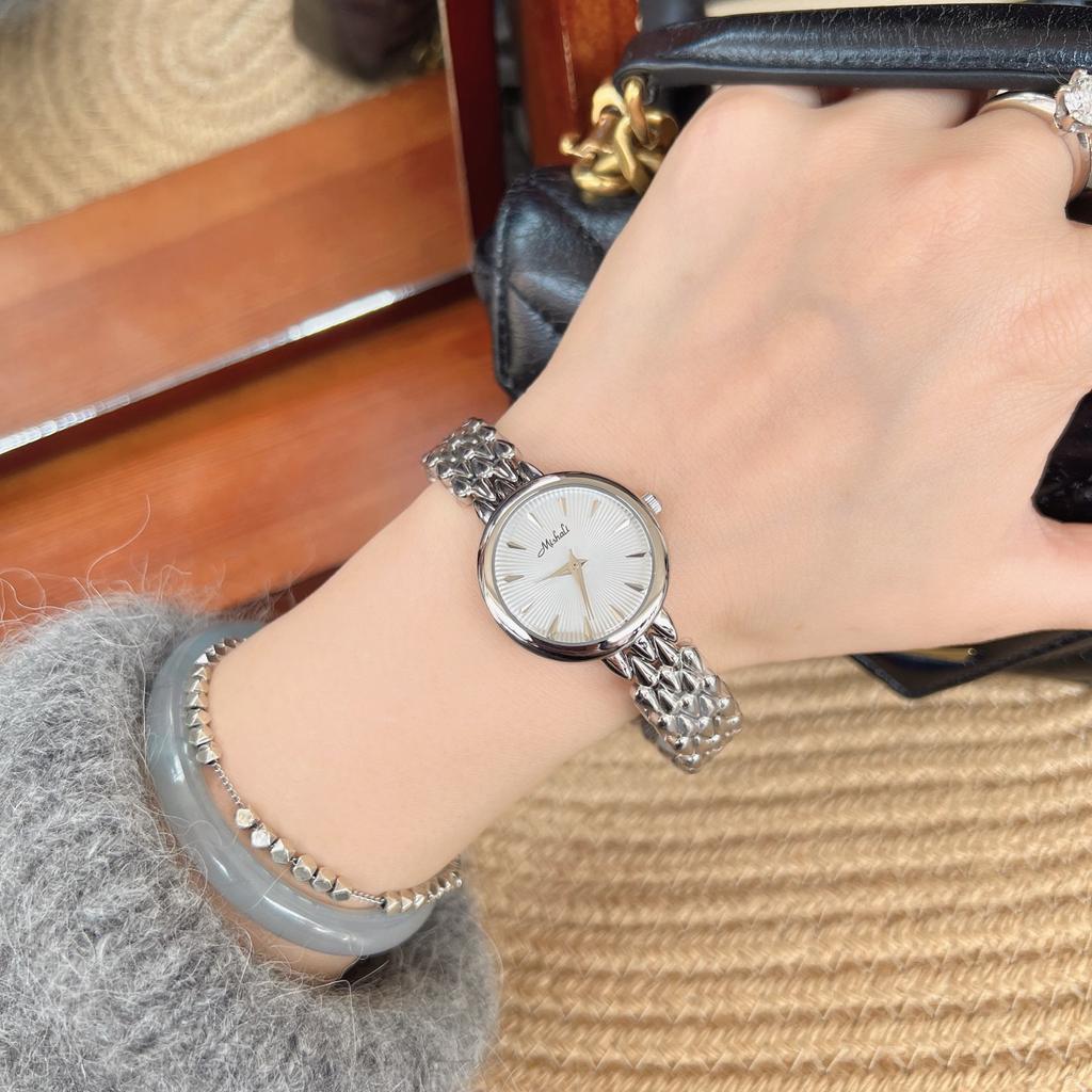 Steel Belt Watch Small Dial Female Fritillary Surface Simple Classic Female Watch