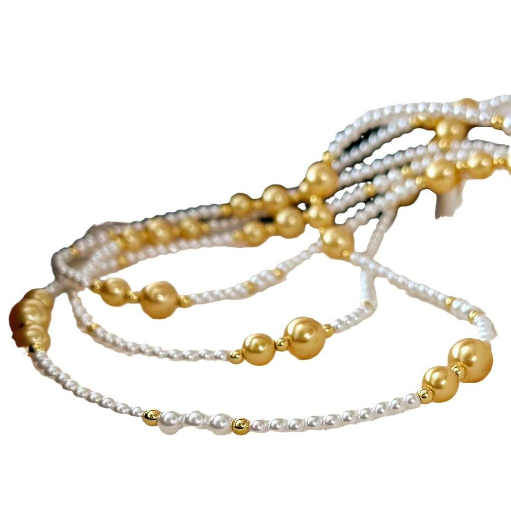 Vintage High Quality Artificial Pearl Long Sweater Chain A Variety Of Ways To Wear Necklace Collarbone Chain