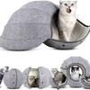 Товари для домашніх тварин Складане та дихаюче ліжко для тварин Гніздо для котів Будка для собак Печера Тунель Напівзакритий Креативність Ліжка для котів Товари для котів