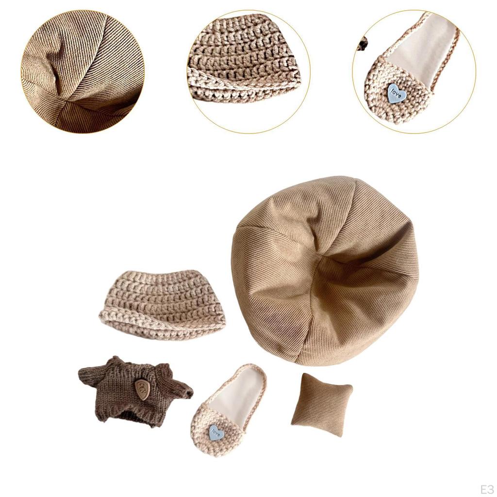 15cm Large Plush Doll Clothes, Cute, Stuffed Animal Fashionable Accessories,