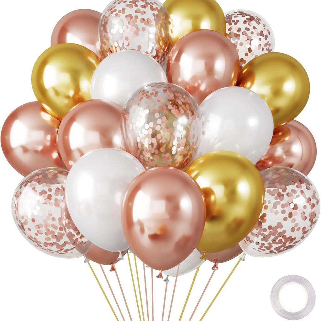 30-Piece Colorful Sequin Balloon Set for Parties and Events