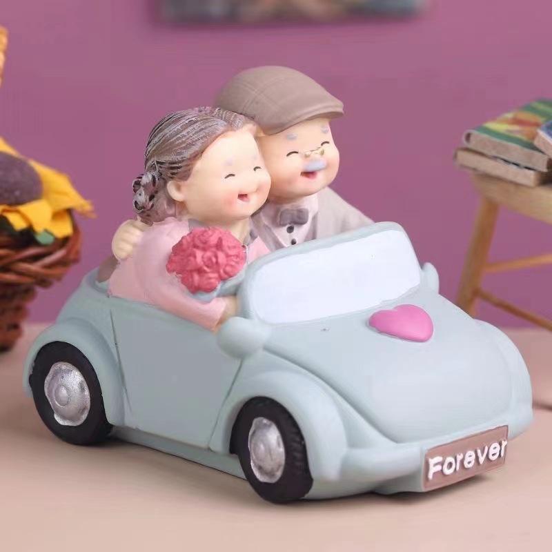 Creative Old Man Old Lady Decorations Cakes Home Decor Living Room Bedroom Decorations Grandparents Wedding Anniversary Gifts