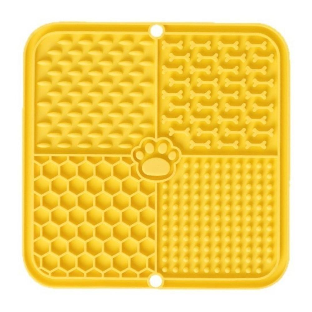 Silicone Material Pet Lick Mat Suction Cup Slow Feeder New Silicone Mat  Food Training
