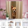 1pc Shower Curtain - Adorable Chihuahua Peeking Through Design Waterproof