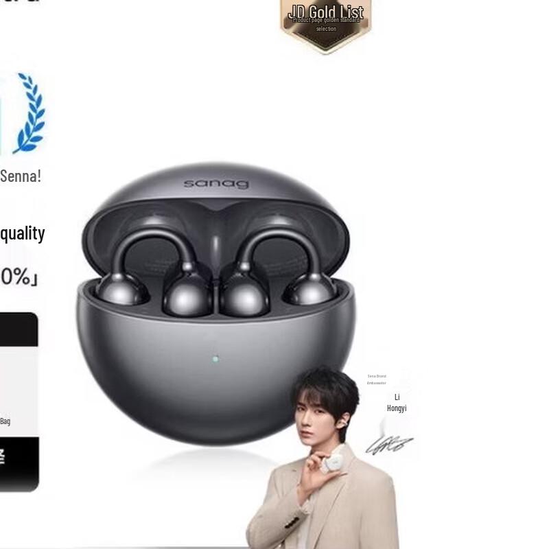 SANAG S6S Ultra AI Translator Open-Ear Clip Headphones