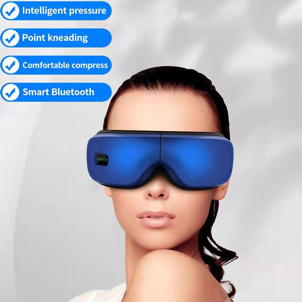 Electric Bluetooth Eye Therapy Massager Music Eye Massage SPA Collapsible Air Pressure Heating Eye Fatigue Relieve Rechargeable