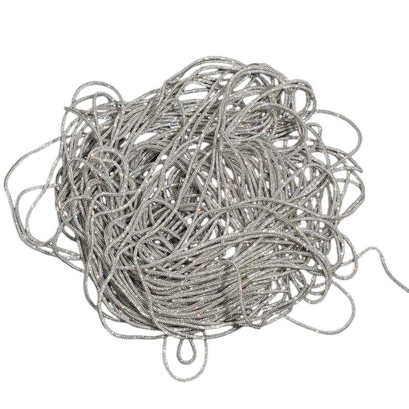 

1/5/10/20/30 Ярдов Стразовая Веревка Блестящая Хрустальная Трубка Шнур Отделка Сделай Сам Ювелирные Изделия Браслет Ожерелье Шнурки Сумка Шнурок Ремешок 30yards