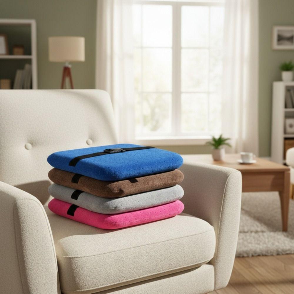 with Strap Student Chair Cushion Square Butt Pad Washable Seat Cushion Classroom