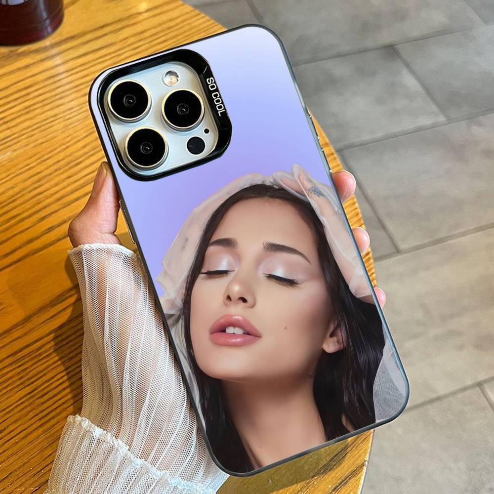 Ari-AG4 A-Ariana Fans Phone Case For iPhone 16 17 15 14 12 13 Pro Max Black Candy Matte Shockproof Cover