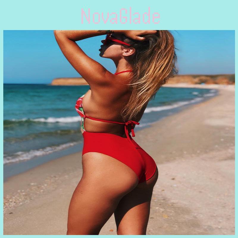 Stylish Women's One Piece Beach Swimsuit Swimwear Bathing Monokini Padded Bikini Flower For Effortless Summer Elegance