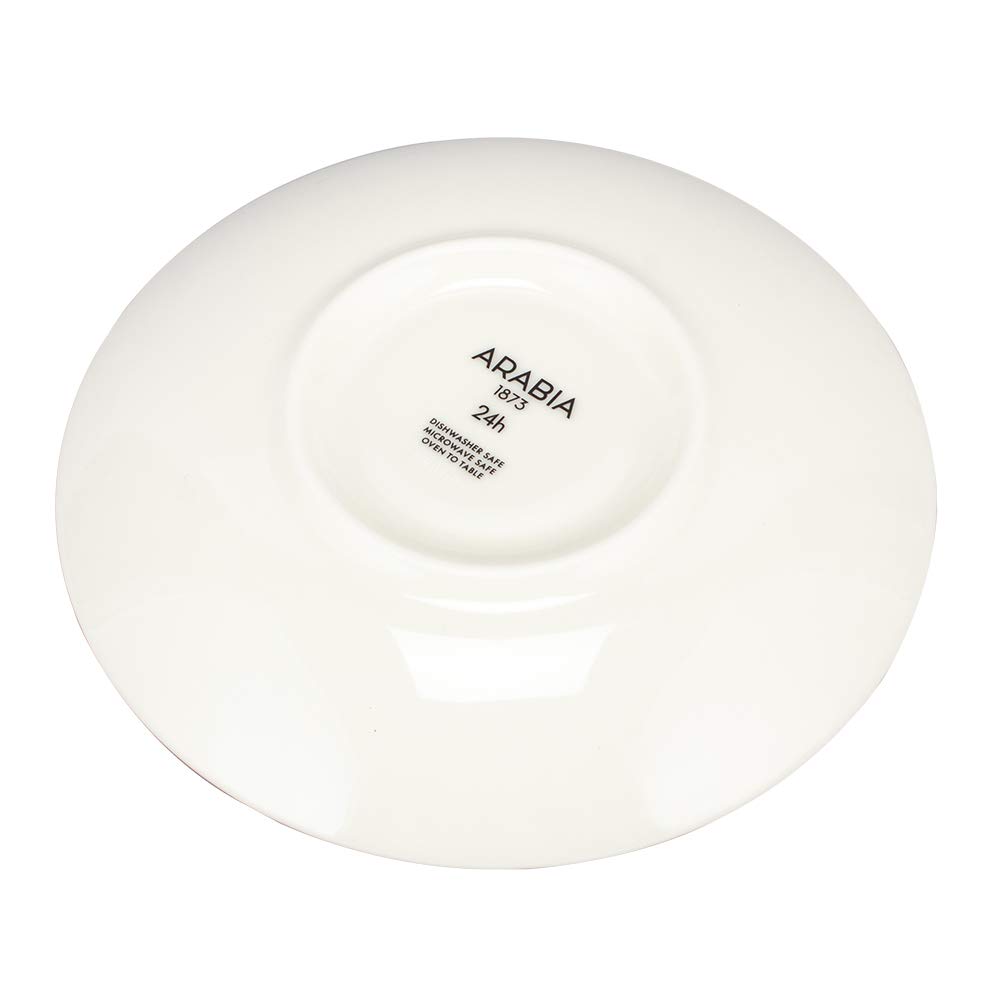 Arabia Tuokio Saucer, 17cm, White/Blue, Medium Plate, Porcelain, Finnish, Scandinavian, Gift, Item No. 1005551 / Item No. 6411800083812
