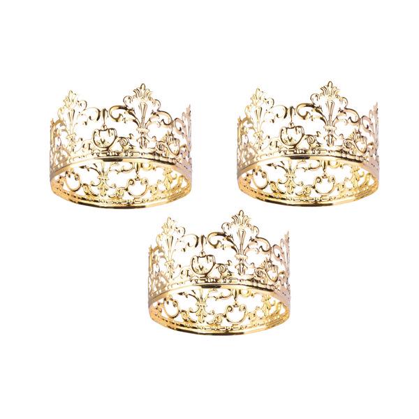 Buy 3 Piece Elegant Crown Cake Topper Cake Decoration For Queen King Themed Parties At Affordable Prices Free Shipping Real Reviews With Photos Joom