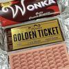 Hot Anime Wonka Charlie Chocolate Golden Ticket Anime Gold Voucher Brooch Pin Badges Metal Pins Bookmark Collection Holiday Gift