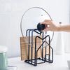 1pc Kitchen Cabinet Organizers for Pots Pans Expandable Stainless Steel Pot Lid Storage Rack Cutting Board Drying Cookware Shelf