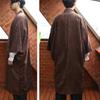 Suede Coat for American Camel L 8(eight) Men, Haori, Kimono, Streetwear, Casual,