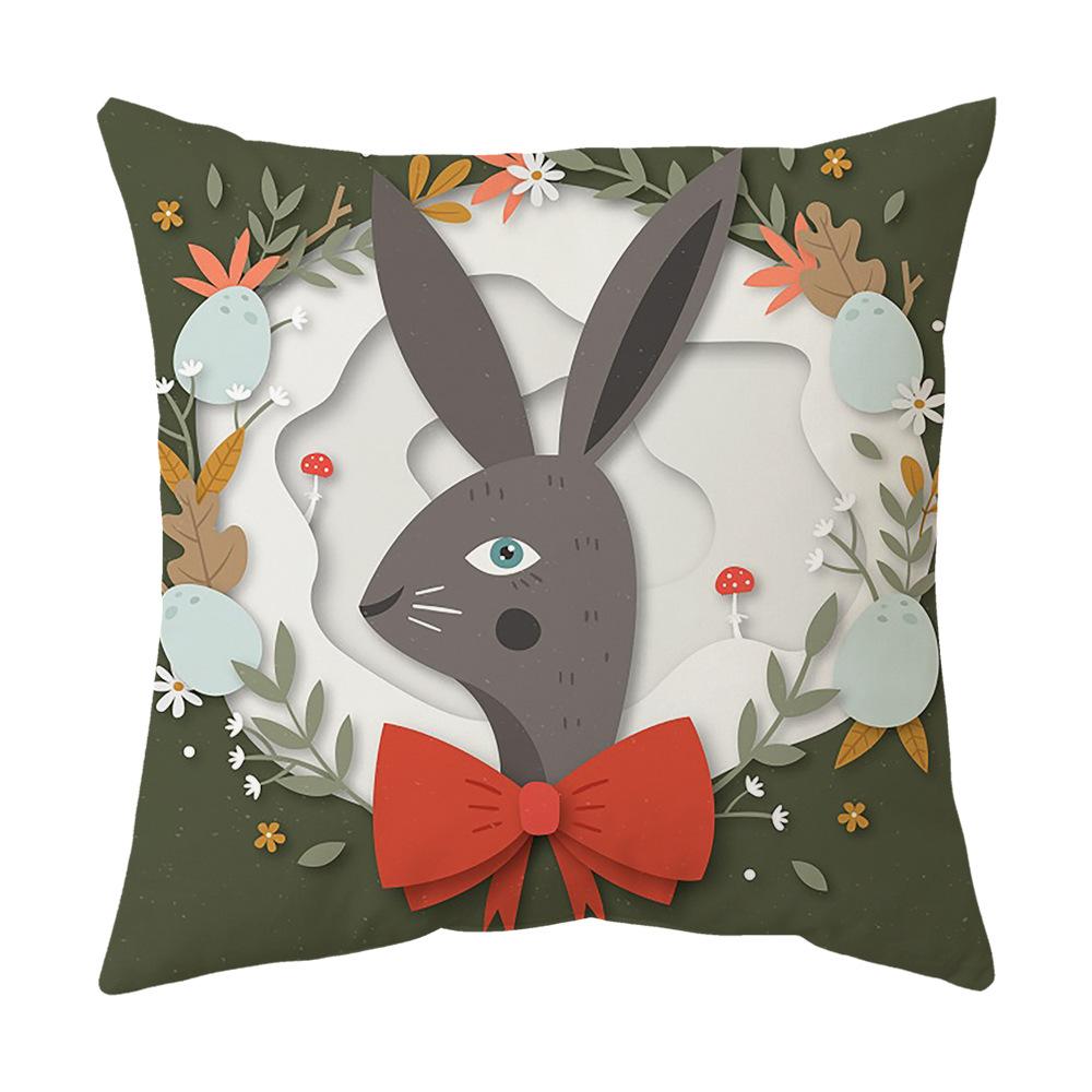 Easter Pillow Cover, Living Room Sofa Cover, Car Cushion Cover, Bay Window Cushion, Office Waist Protector