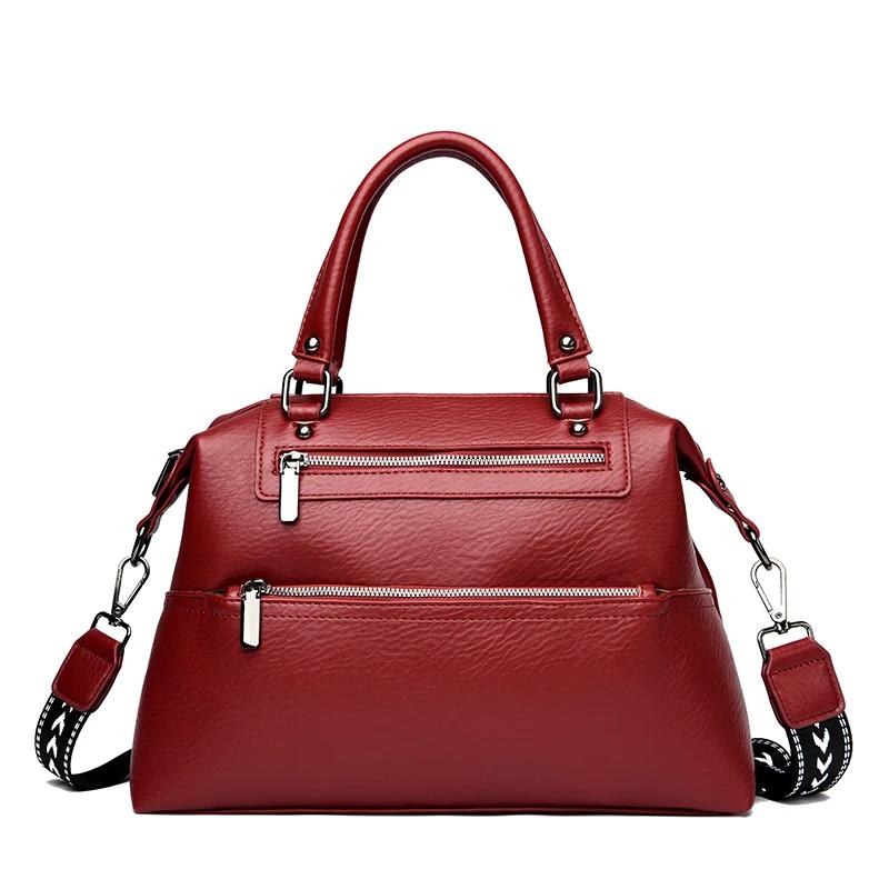 Large capacity crossbody bags for women real leather bags luxurious tote shoulder bag new