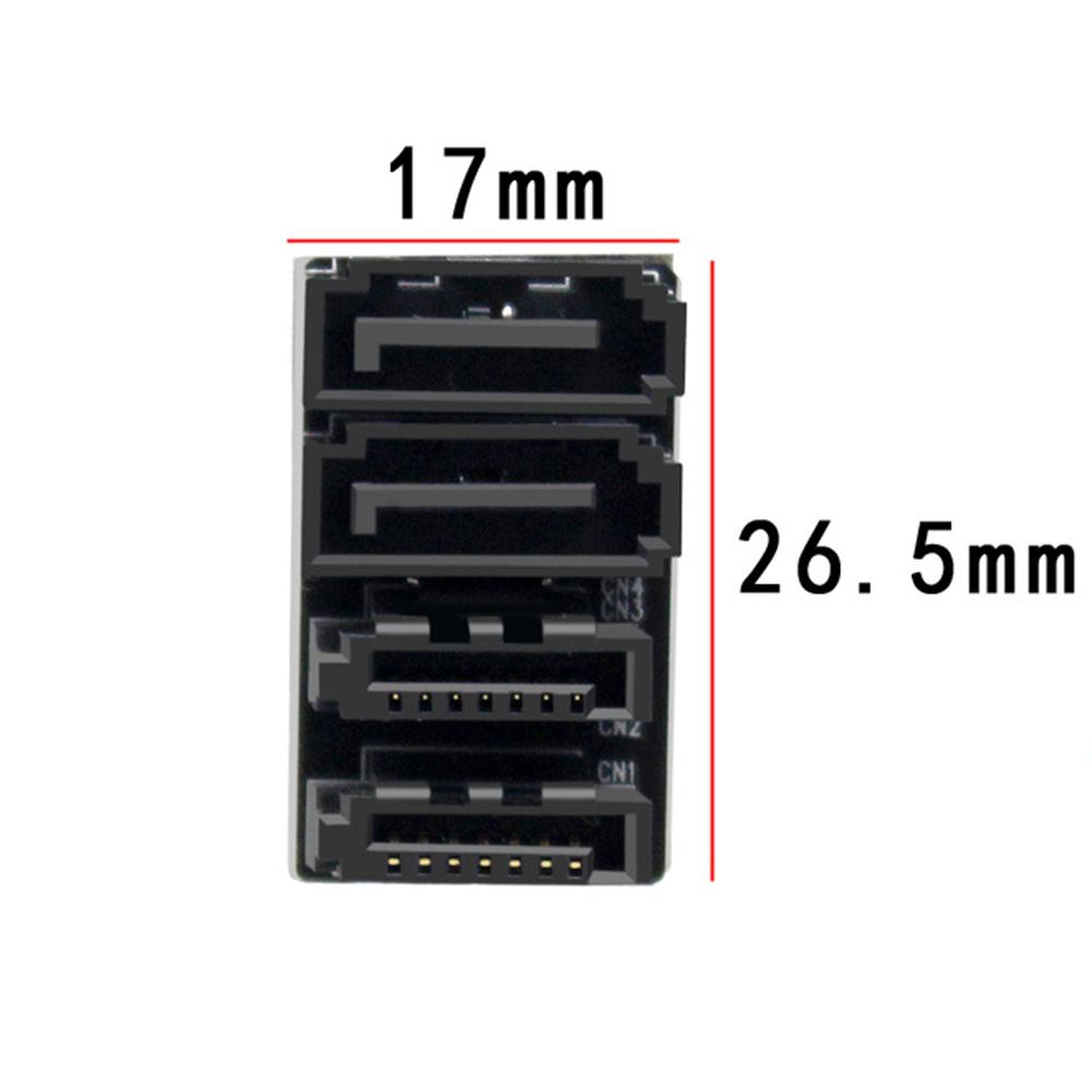 2 SATA 7Pin Adapter Converter Plug and Play 90/180 Degree SATA Adapter Up Angle SATA 7Pin Adapter for Motherboard Desktop