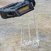 Clear Acrylic Bike Parking Rack Portable Floor Stand Light Weight Bike Support Stand for Adjusting Cleaning Repairing