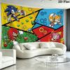 Hedgehog Cartoon Wall Tapestry Aesthetic Wall Hanging Printed Fabric Blanket Decorative Tapestries for Bedroom Living Room Home Decor