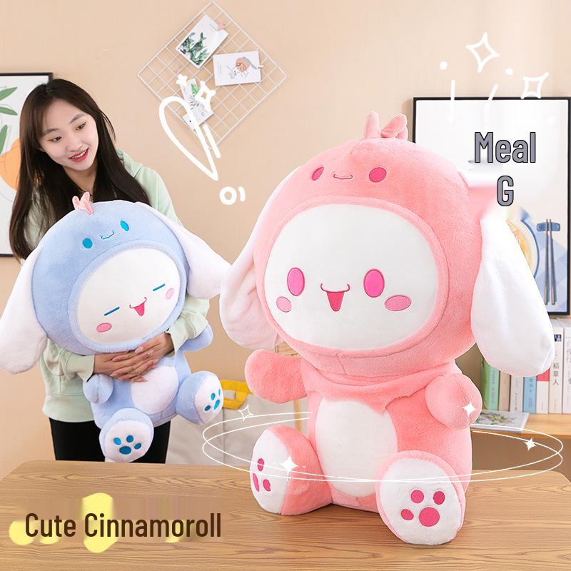 Cinnamoroll Dinosaur Plush Pillow: Soothing Sleep Gift for Kids