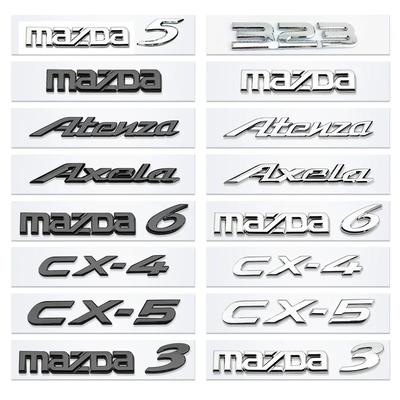 ABS Auto Chrome Exterior Accessories For New Mazda 3 Mazda 6 Car Rear Trunk Letters Alphabet Labeling Badge Emblem Logo Sticker