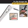 Latest Models Stainless Steel Pry Bar Scraper, 10 Inch Long, Pry Tool, Scraper and Pry Bar, Metal Pry Tool, Flat Pry Bar