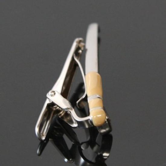SWANK Fishing Rod Motif Tie Clip Sw049