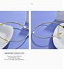 Natural Stone Teardrop Choker Necklace with 18k Gold Plating