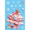 9Pcs Removable Christmas Window Stickers Christmas Static Stickers  Bathroom Glass Decor