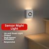 Rechargeable Motion Sensor Light LED Energy Saving EU US Plug Wireless Night Light Wall-mounted Warm White Light Wall Lamp