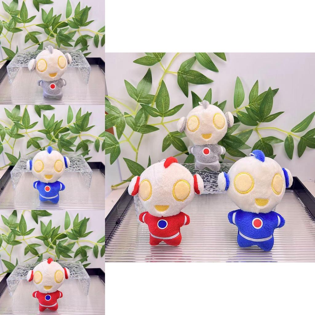 Adorable Cartoon Plush Doll Keychain Featuring Ultraman Soft Toy For Bags And Keys