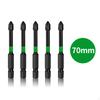 5x Impact Bit Set Multipurpose Cross Bits for Electrician Maintenance