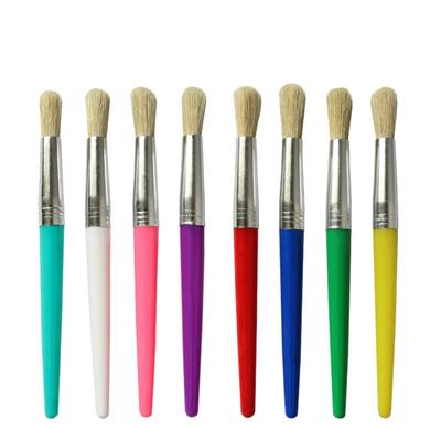 4-teiliges Pinsel-Set, rund, mit spitzer Spitze, Borstenhaar, Künstler-Ölgemäldepinsel