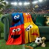 Colorful Sesame Muppets Together Throws Blanket Flannel Blankets Plush for Couch Bed Gifts for Men Women Travel picnic blanket Christmas fan gifts