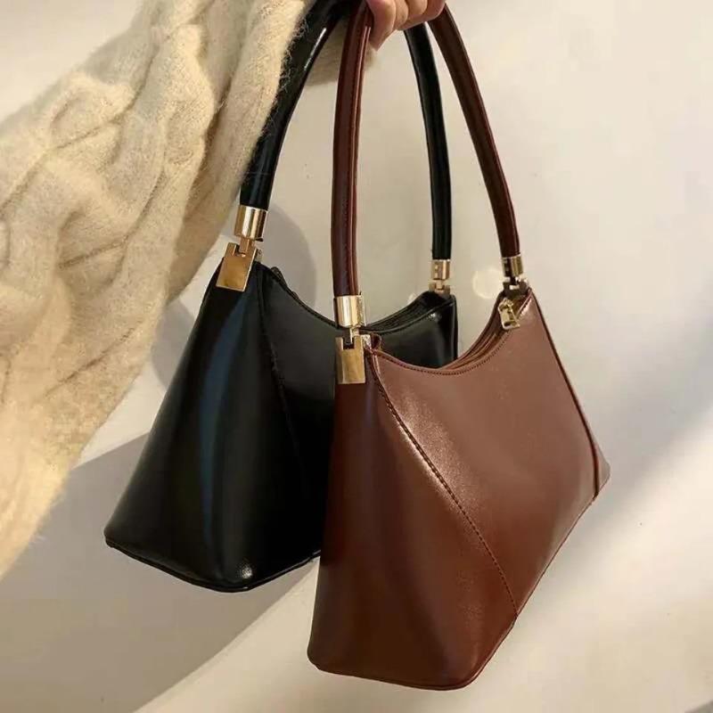 

New handheld women s bag retro versatile baguette niche fashion underarm bag 2 packs