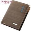 Men's Horizontal PU Leather Wallet - Korean Style Card Holder In-Stock