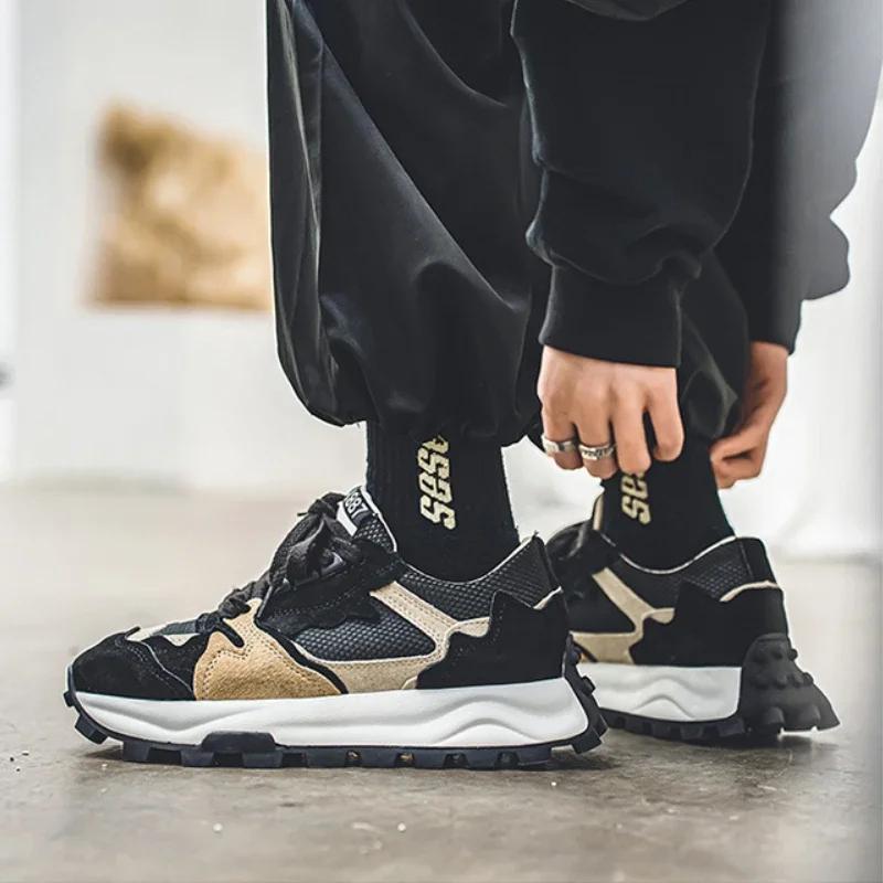 Fashion Fashion Mens Casual Shoes High-quality Brand Men's Sports Shoes New Wear-resistant Non-slip Male Thick-soled Shoes Tenis Hombres