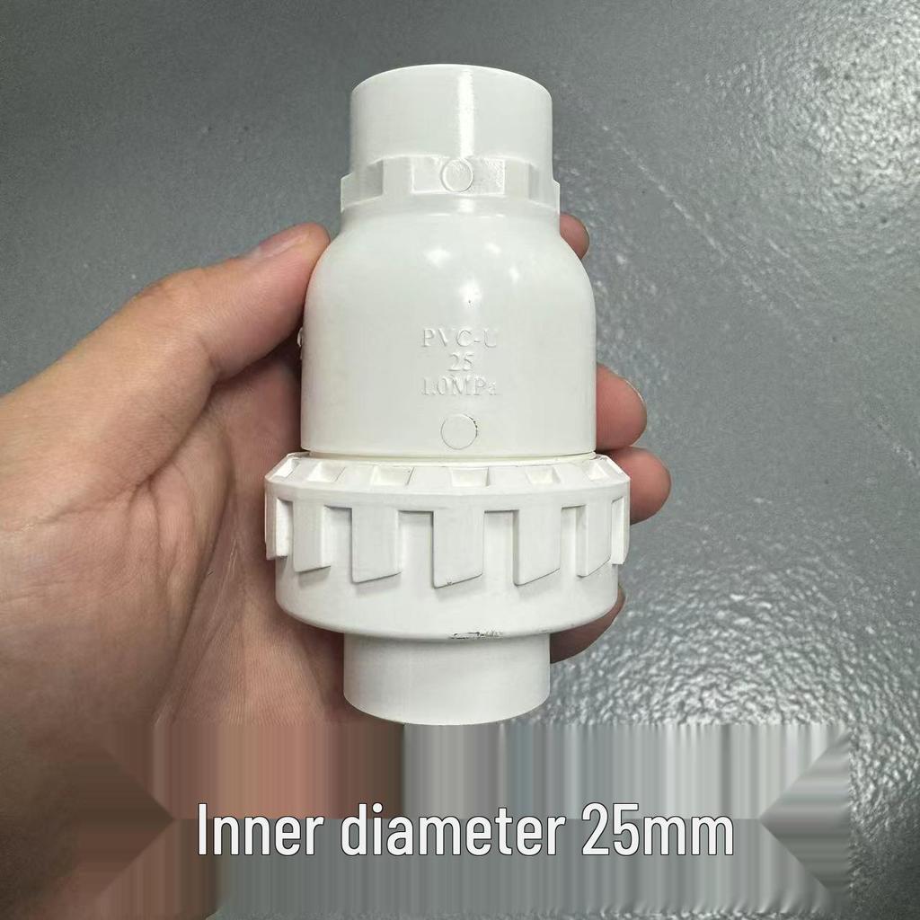Liansu PVC Vertical Ball Check Valve – One-Way Backflow Preventer for Low Water Pressure and Anti-Backflow.