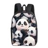 Simple Style Panda Print Single Layer Backpack for Boys/Girls Children Best Gifts 2D Flat Cartoon School Bags