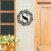 Metal Monogram Letter Wall Decor, Personalized Last Name Sign for Home, Door Hanger Gift for Halloween Christmas New Year