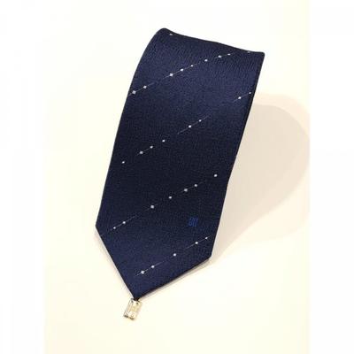 Silk Blend Diagonal Stripe Navy Tie  Dmg1acf1240n1 