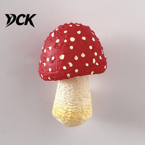 Hand Painted Mushroom Magnets 3D Refrigerator Magnet, Resin Fake Decorative Natural Theme Fridge Photo Notes Holder for Whiteboard Cabinet