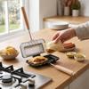 Double Sided Heating Sandwich Maker Die Cast Aluminum Hot Dog Toaster  Home Kitchen Camping