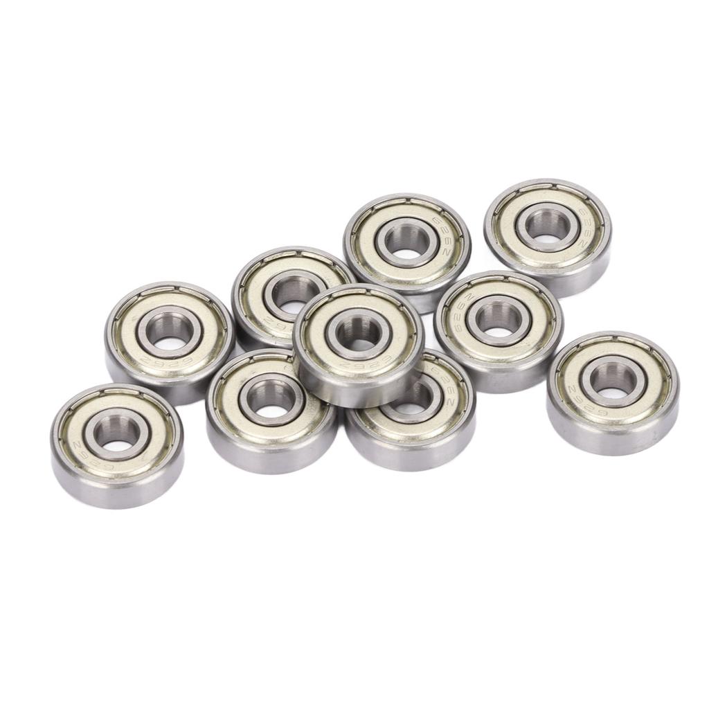10 Buc Rulment Radial cu Bile cu Canale Adânci, Oțel, Dublu Ecranați, Feronerie 626Z, 6mm ID, 19mm OD, 6mm T
