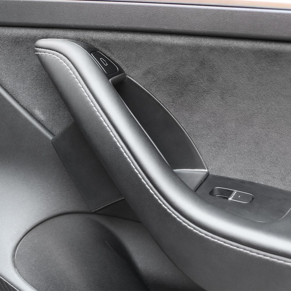 For Model Y 2025-2025 Model 3 2017-2025 Door Storage Box Barrel 2Pcs Doors Handle Stowing Tray Holder Organizer Accessories