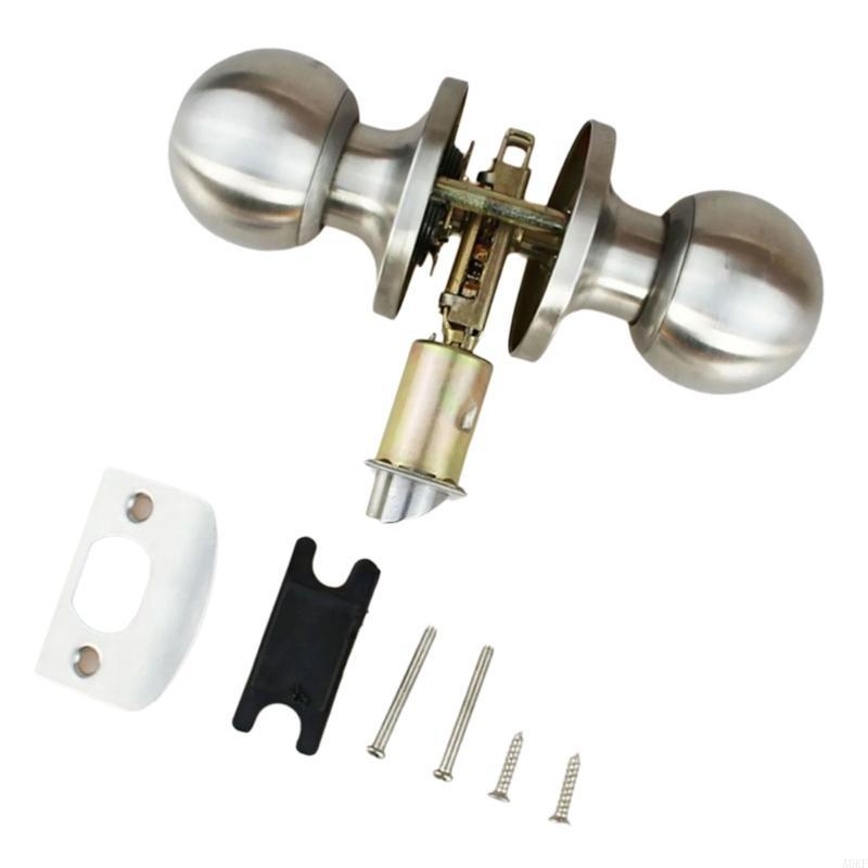 

Stainless Steel Round Door Knobs Knobset Nonlocking Interior Door Handles for Hallway, Closet, Bathroom Easy to Install A0KF China Mainland