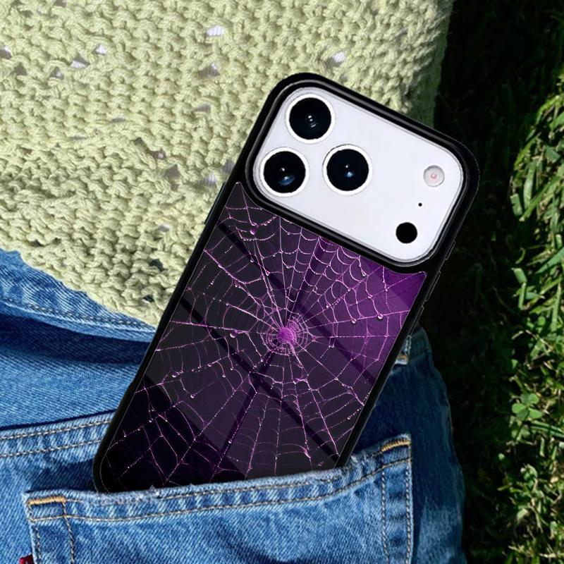 Spider Webs Phone Case For iPhone 17 AIR 16 Pro Max 15 14 Pro 11 12 13 Shockproof Silicone Cover