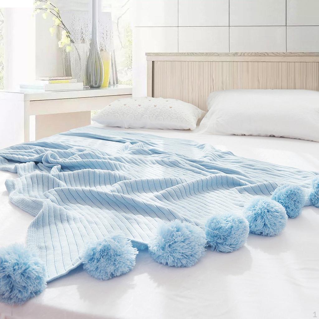Knit Throw Blanket 39.37 Inchx41.34 inch Gift Decorative Cozy for Living Room