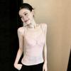 Pure Desire Sexy Lace V-neck Small Suspender Beautiful Back Women Summer Wear Tight Slim Sleeveless Vest Top
